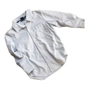 Youth Boys Gap Kids Pinstriped Button Down Casual Shirt - Sz XS 4/5